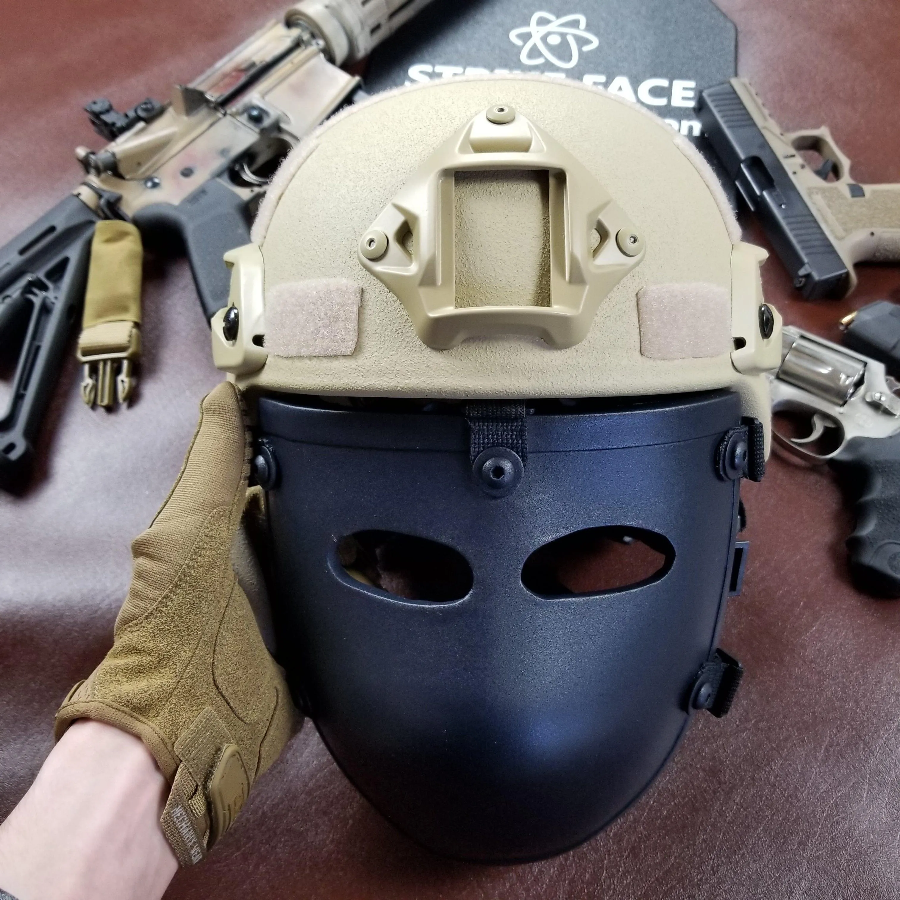 Half Face Bulletproof Mask for Helmets | NIJ Level IIIA 
