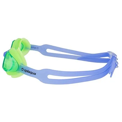 Swimming Goggles for Kids with UV Protection & Anti-Fog Lenses Includes Ear Plugs & Durable Holder - By Splaqua
