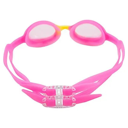 Swimming Goggles for Kids with UV Protection & Anti-Fog Lenses Includes Ear Plugs & Durable Holder - By Splaqua